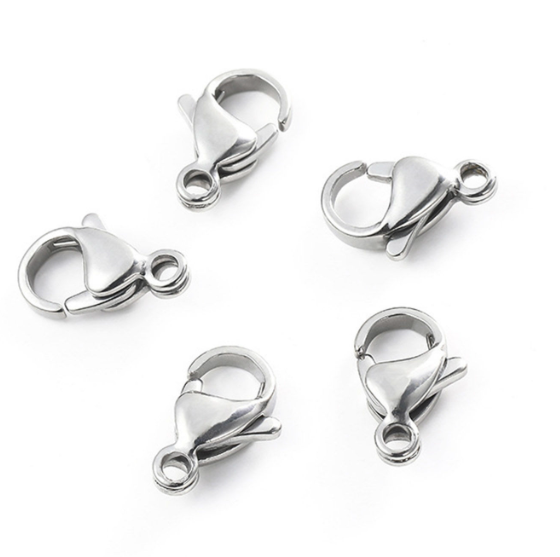 Silver Plated Lobster Claps (5 pairs)