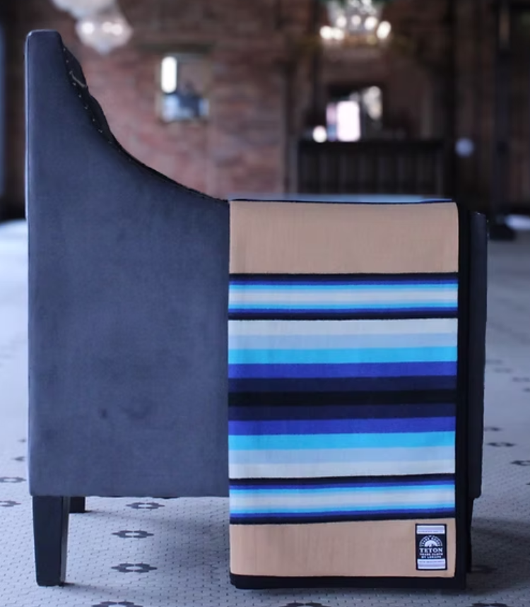 Teton Serape Blanket; Water Sand