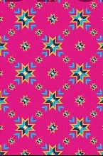 Teton Cotton Fabric; Bruce Stars; Pink (by the yard)