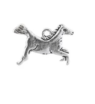 Silver Plated Pewter Horse Charm (per 10)
