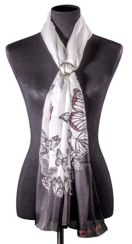 Traci Rabbit Long Scarf; Transformation