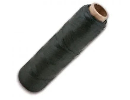 Black thread spool for Native American beadwork and traditional clothing crafts