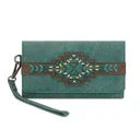 Trinity Ranch Aztec Wallet Turquoise