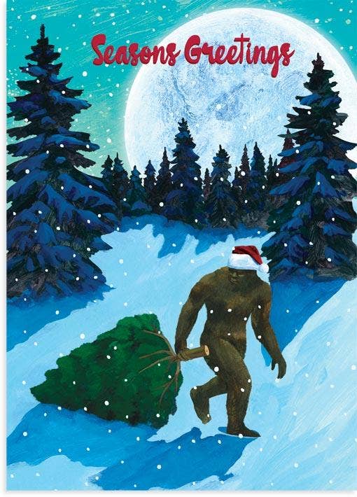 Sasquatch Christmas Card