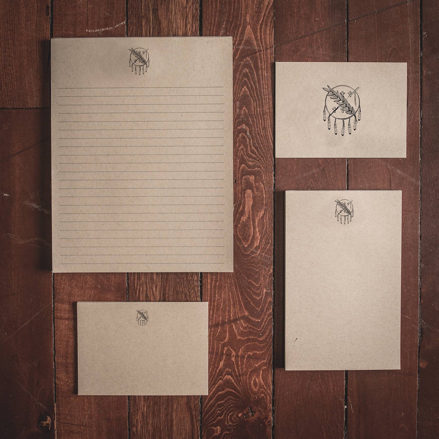 OKLAHOMA COLLECTION: Set of 8 Folded Note Cards Set