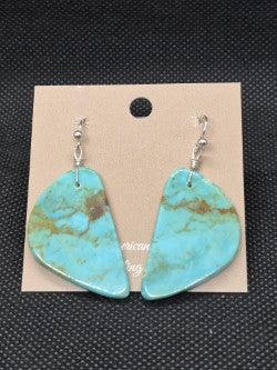 Turquoise Slab Earring