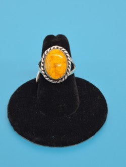 Bumble Bee Jasper & Sterling Silver Ring