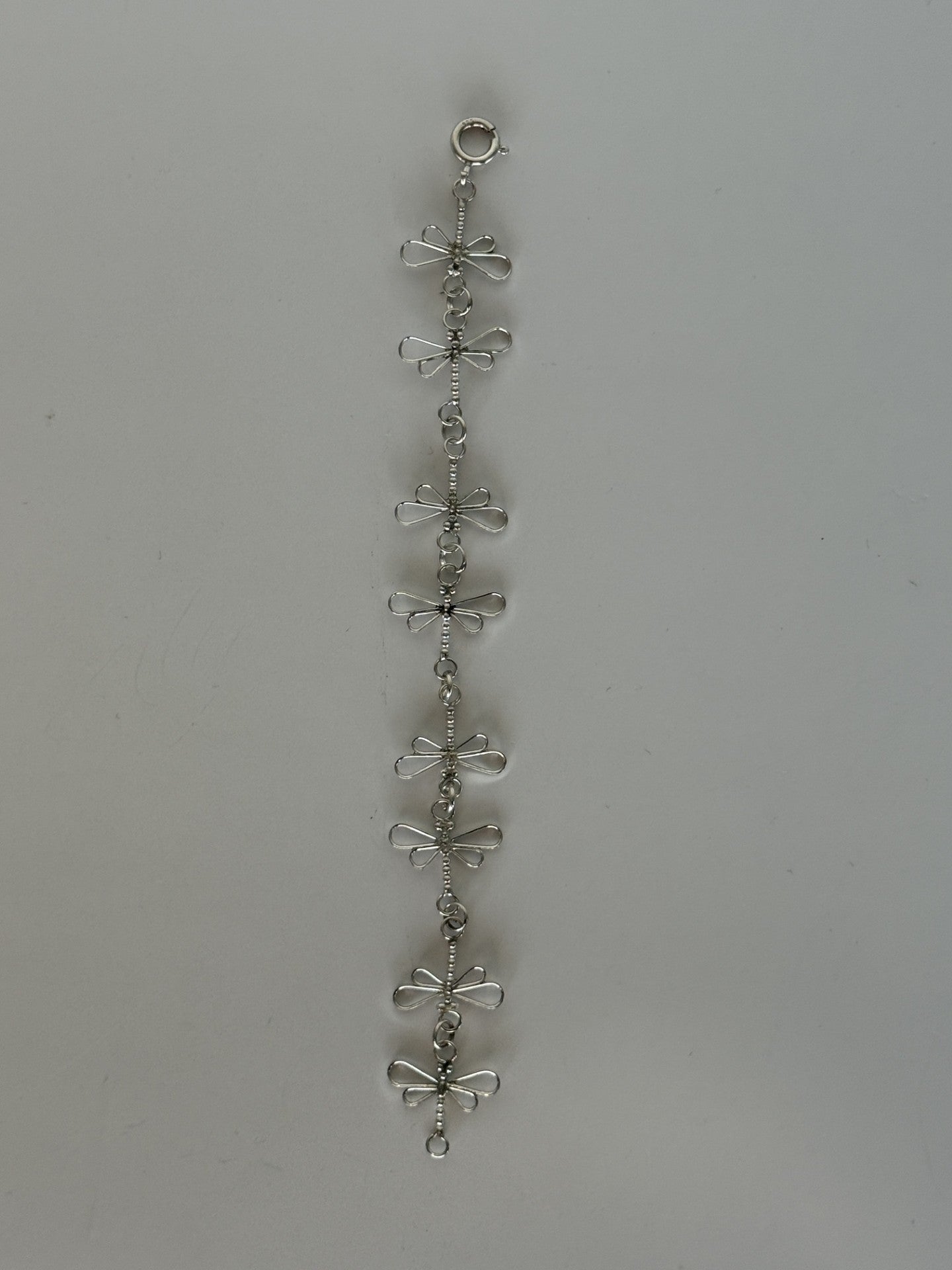 Dragonfly & Sterling Silver Bracelet