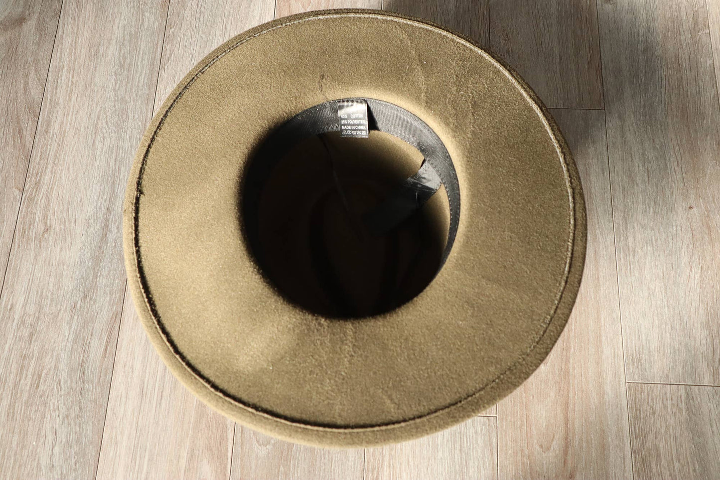 Rancher Wide Brim Fedora Hat: Olive