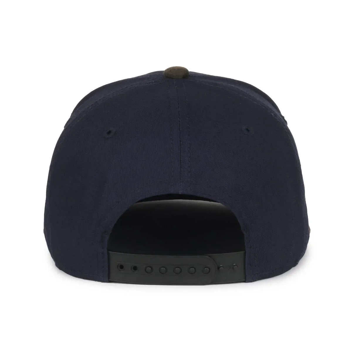 Navy blue snapback cap with adjustable strap, ideal for casual wear or Native art events.