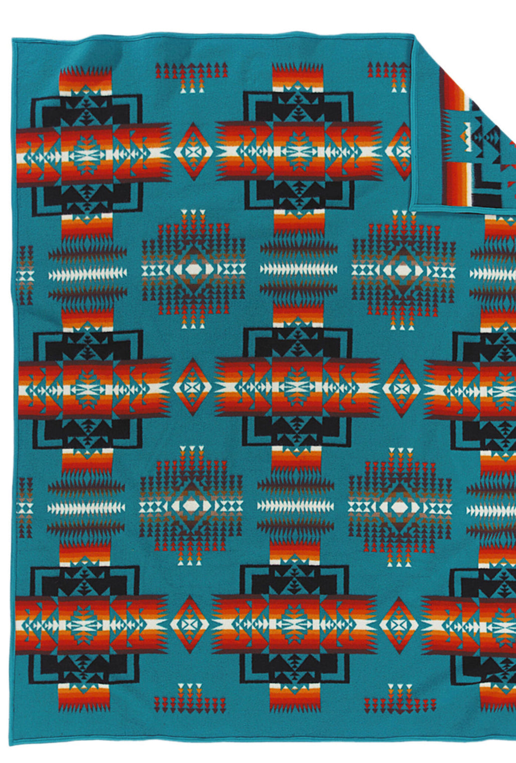Pendleton Chief Joseph robe blanket turquoise