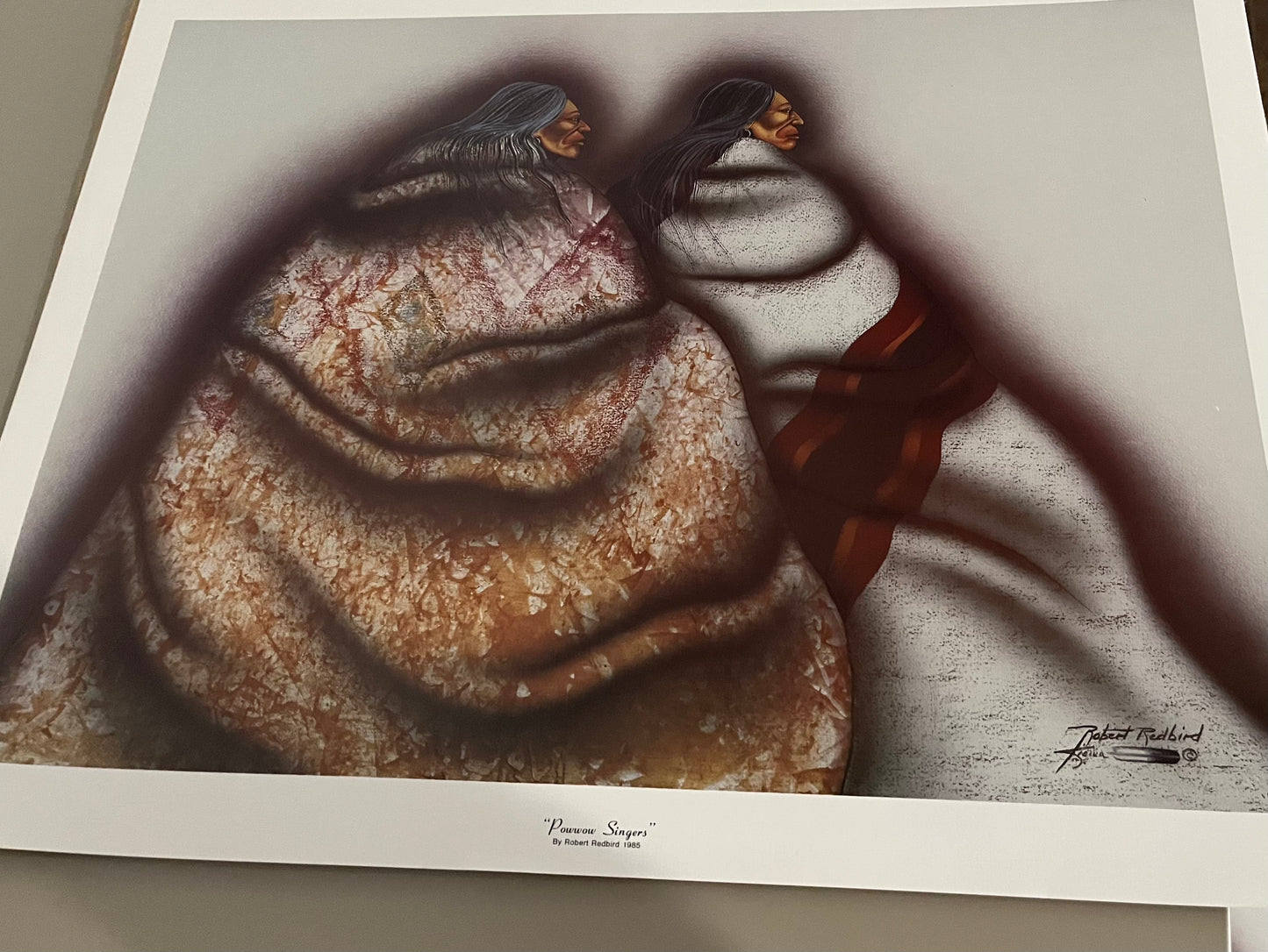 Robert Redbird Print “ Powwow Singers”