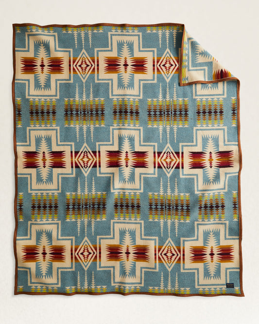 Pendleton Jacquard Napped Robe blanket; Harding Shale