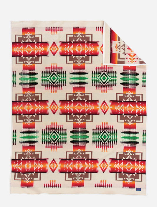 Pendleton Chief Joseph Robe Blanket; ivory