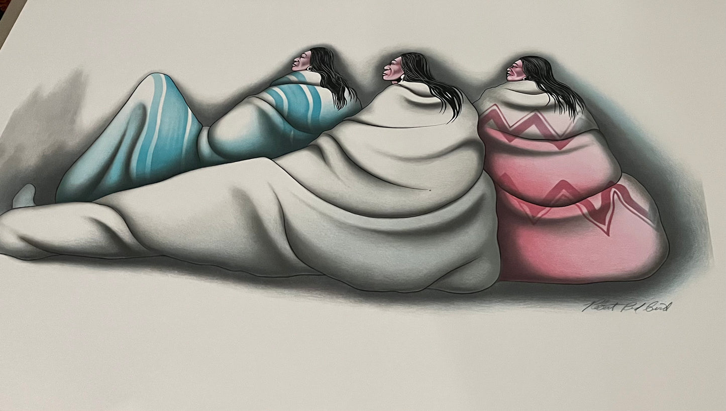 Robert Redbird Print “Three Friends”