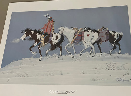 David Williams Print “Empty Saddles-Return of War Party
