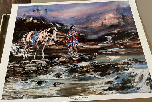 Michael Hill Print “Waiting for Her Warrior”