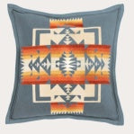 Chief Joseph Pillow 16"x16" Slate