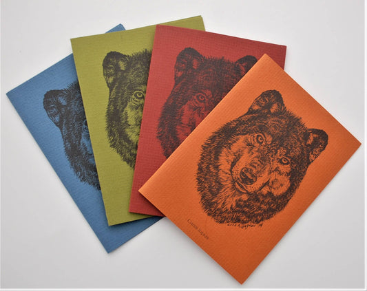 Wolf Packaged Note Cards - recycled paper