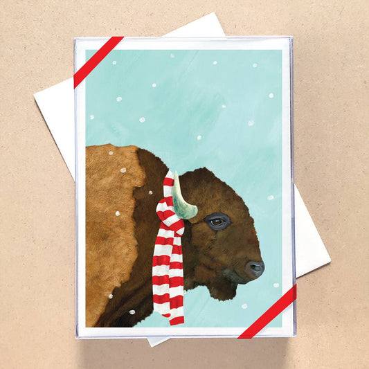 Bison/Buffalo Boxed Holiday Cards