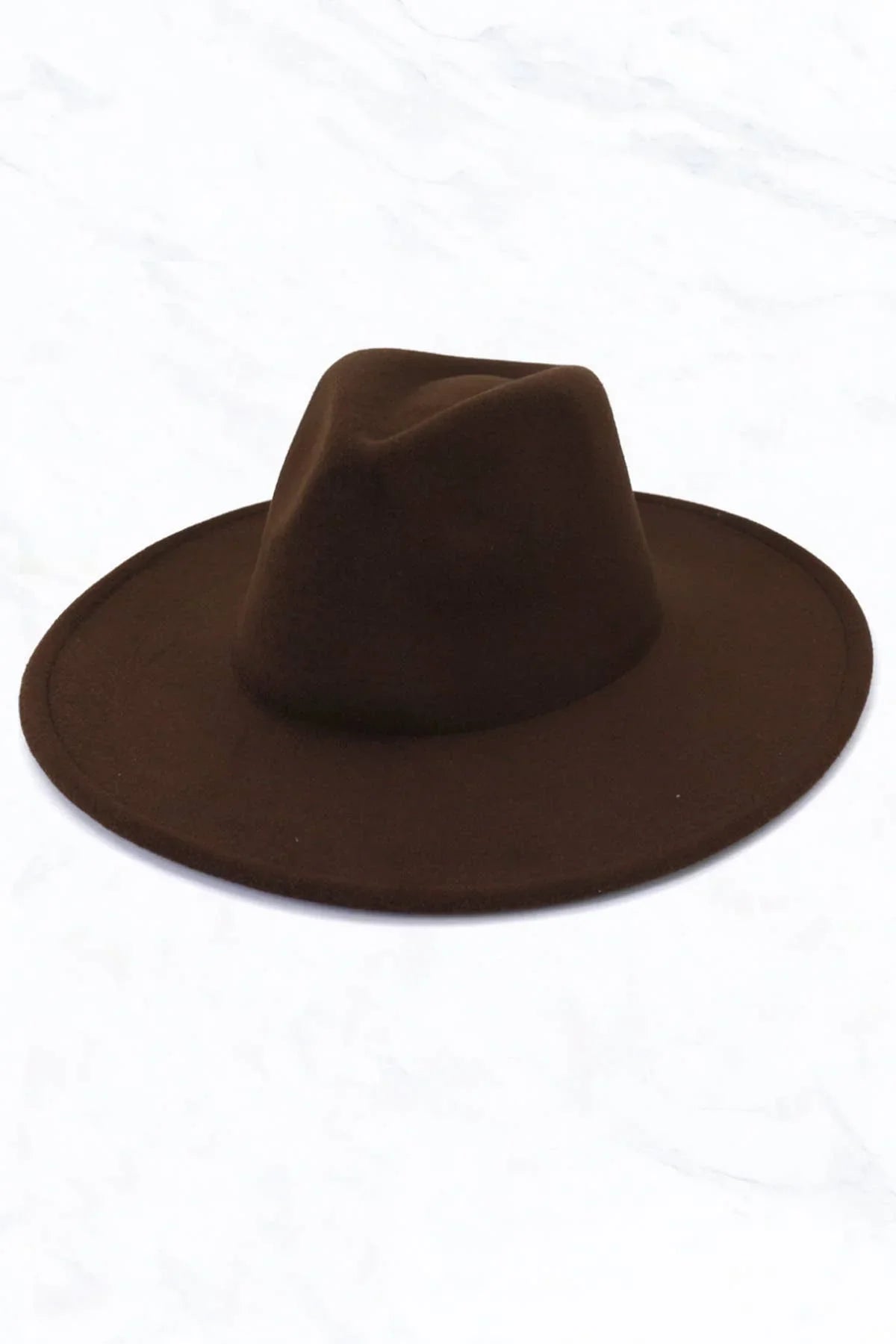 Brown felt cowboy hat for Native American traditional attire and crafts