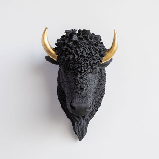 Faux Bison Wall Mount
