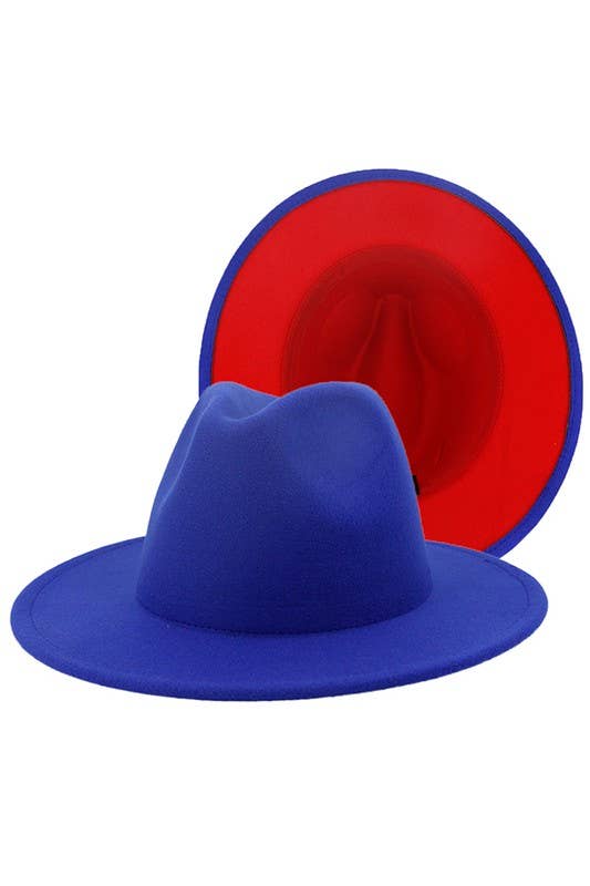 Women Double-Sided Color Matching Jazz Hat