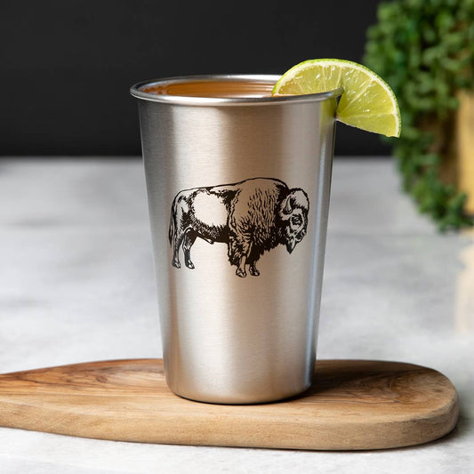 Bison Stainless Steel Pint