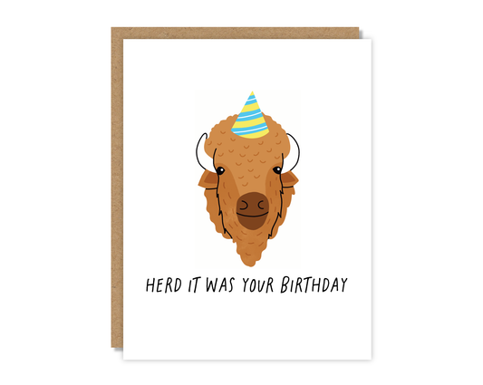 Herd It Was Your Birthday Card