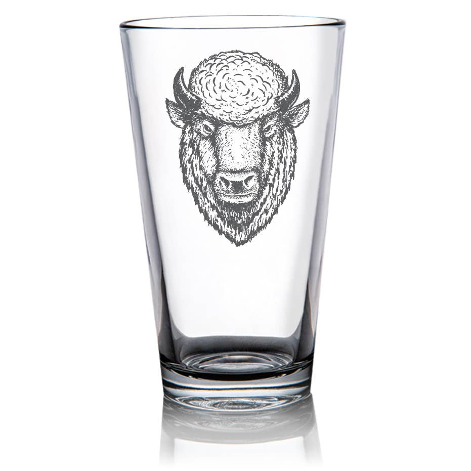 Sketch buffalo head: Pint