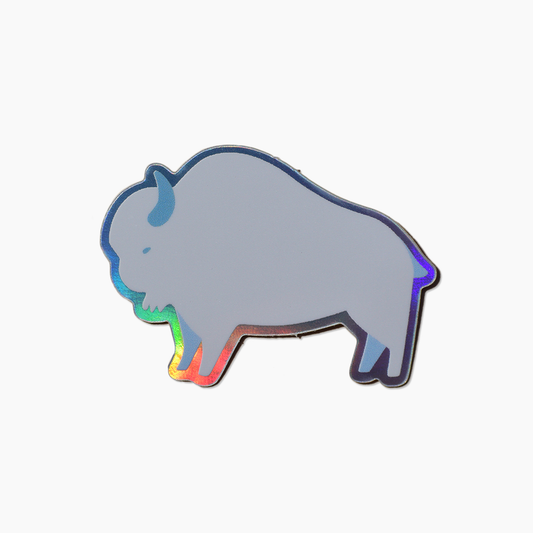 “White Buffalo” Holographic Sticker