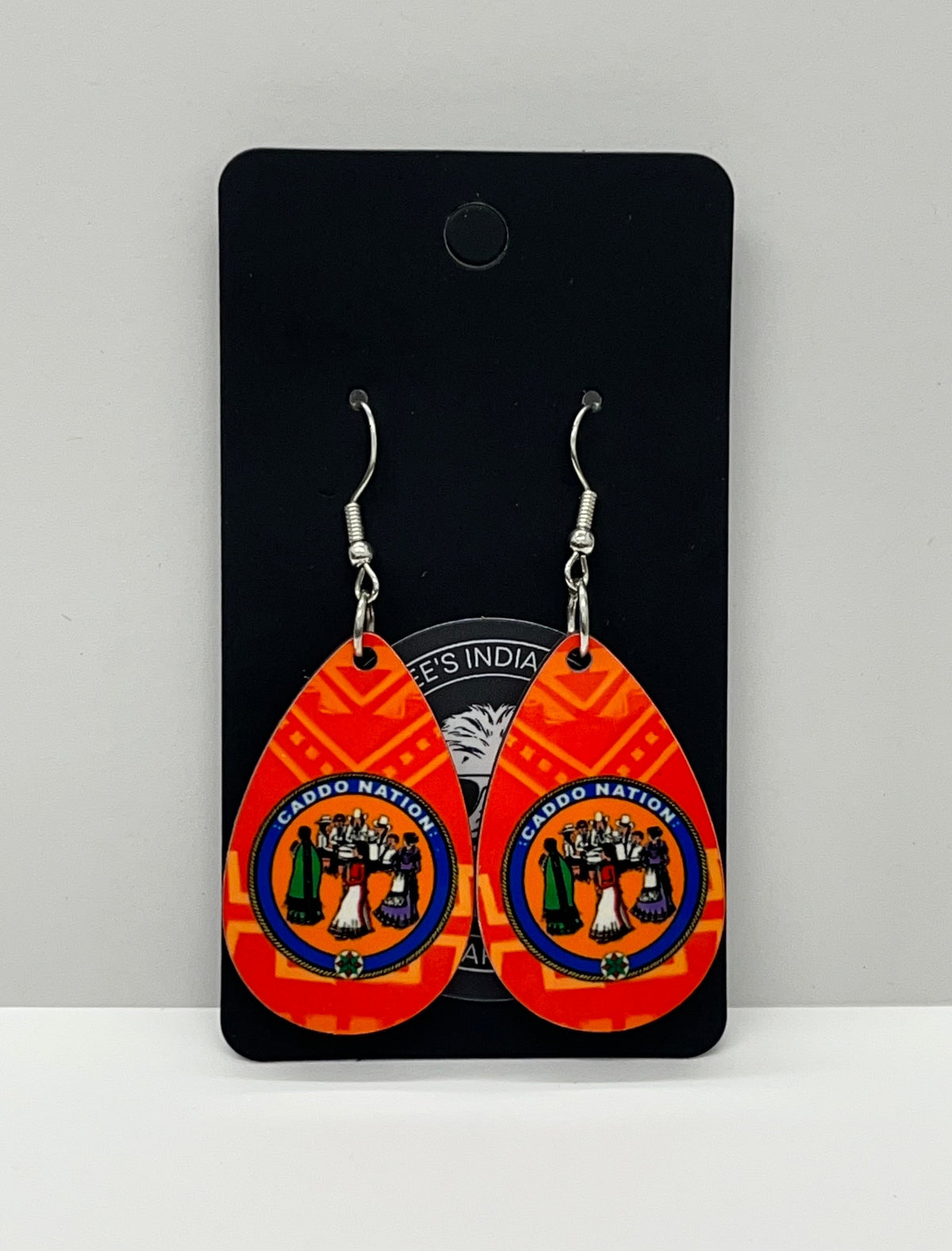 Caddo Nation logo earrings