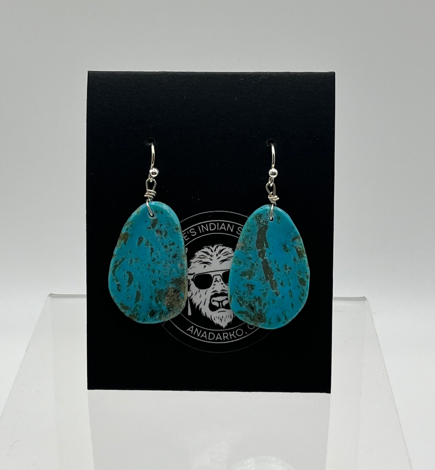 Turquoise Slab Earrings