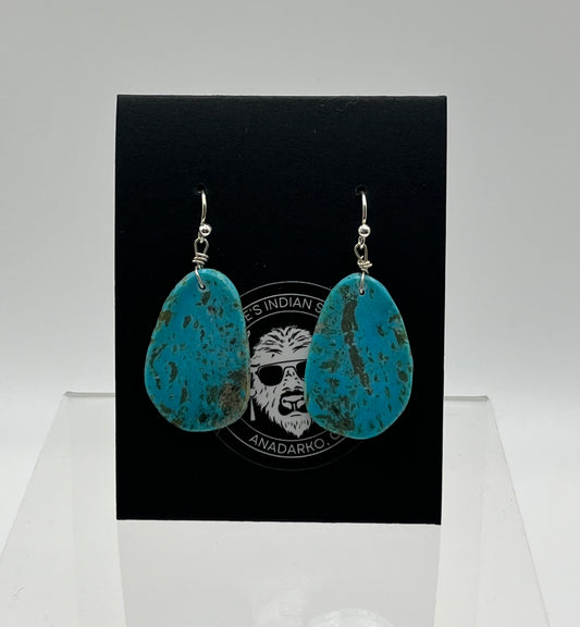 Turquoise Slab Earrings