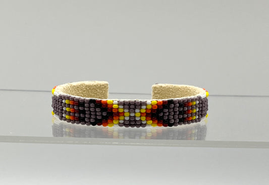 Small Beaded Bracelet; Purple