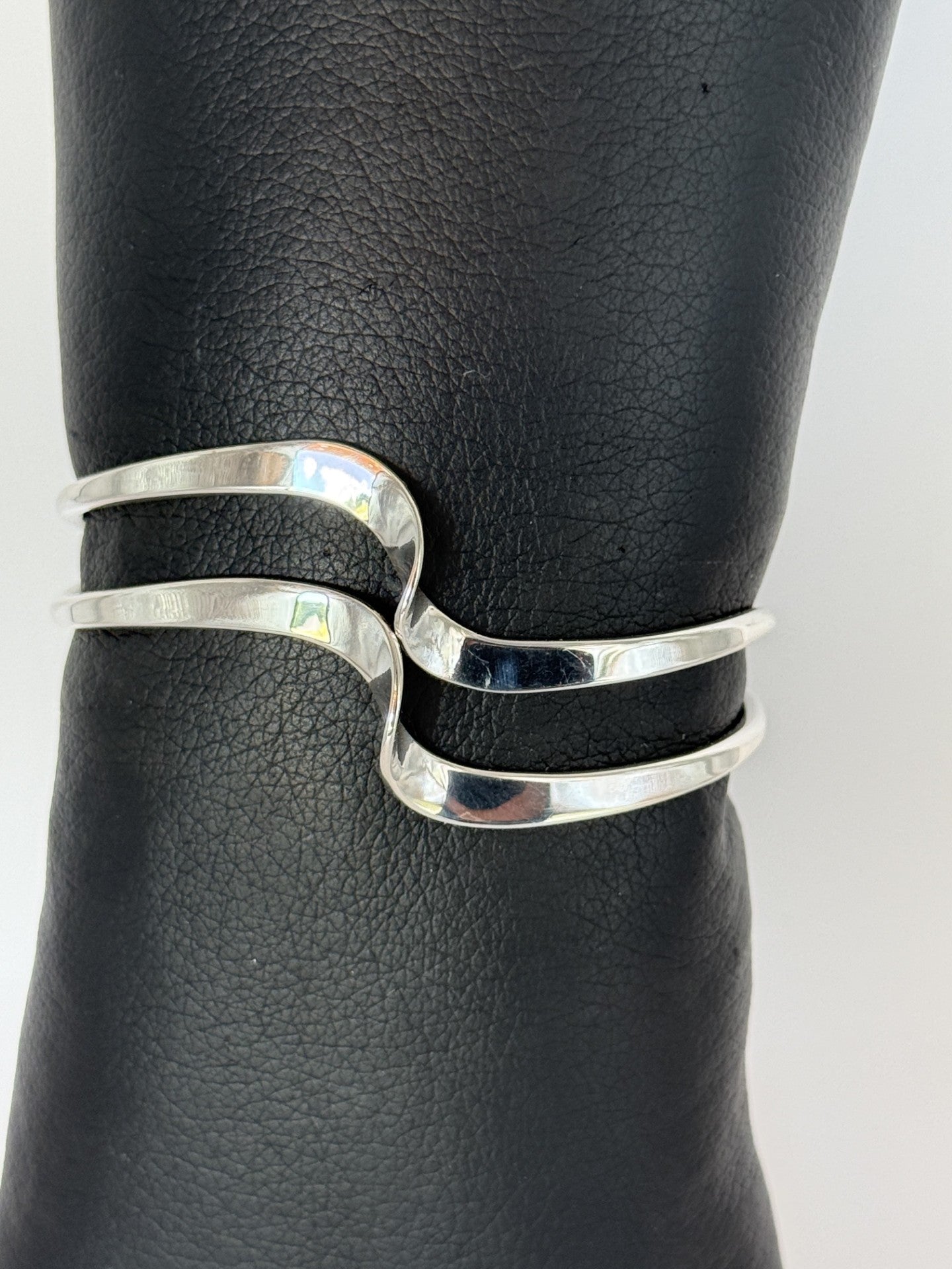 Navajo Sterling Silver Twist Cuff Bracelet