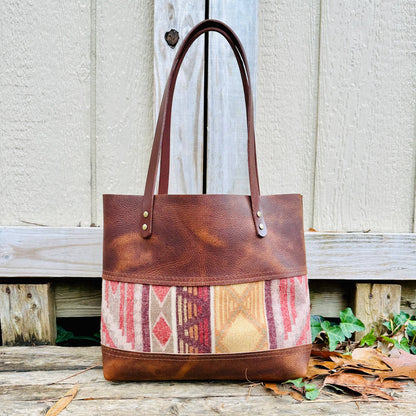 Wool Tote Short: Brown / Mountain Ridge