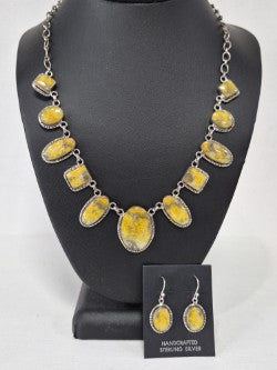 Bumble Bee Jasper Statement Necklace Set