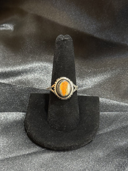Bumblebee/Sterling Silver Ring (Size 8 1/4)