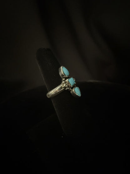 Turquoise/Sterling Silver Ring (Size 6 1/2)