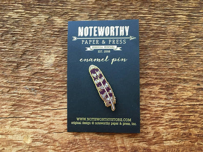 Feather Enamel Pin