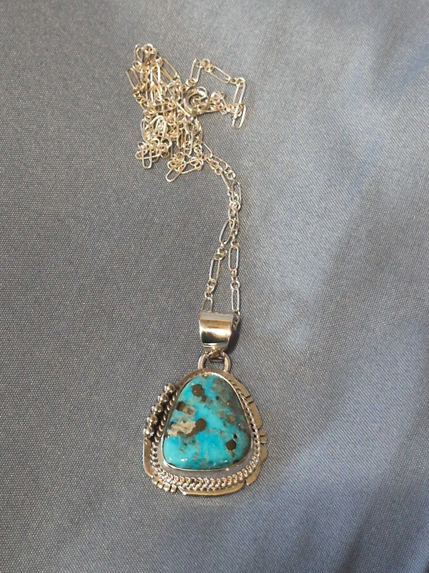 Turquoise and Sterling Silver Necklace