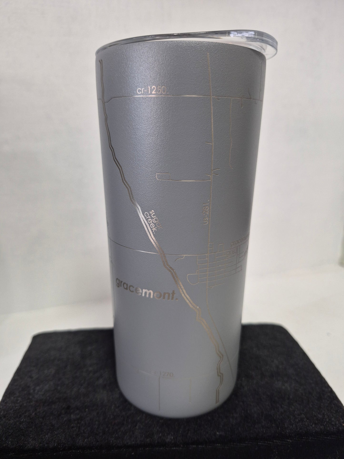Anadarko / Binger / Gracemont Town Map - Travel Tumbler -16 oz