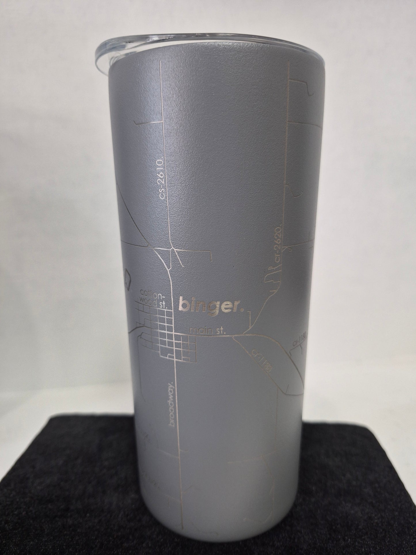 Anadarko / Binger / Gracemont Town Map - Travel Tumbler -16 oz