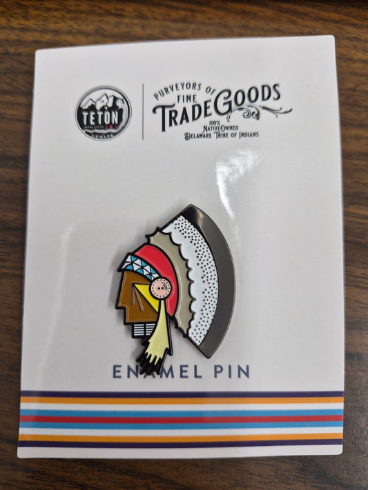 Teton Enamel Pin - KD Warbonnet