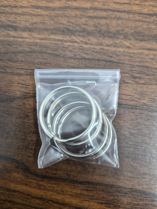 1" split key ring 4pack