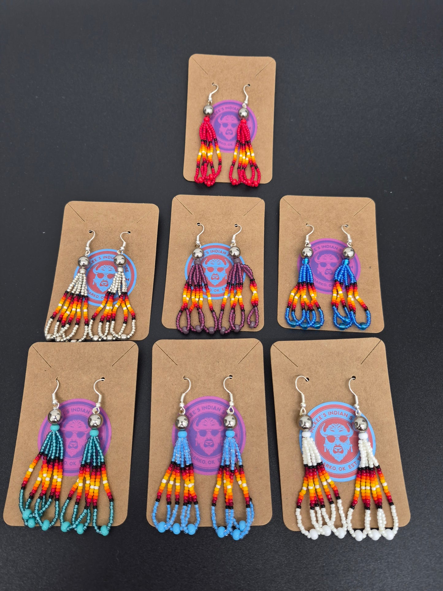 Beaded Earrings- medium length