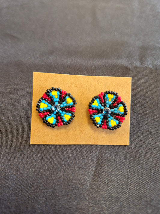 Beaded Basket Earrings