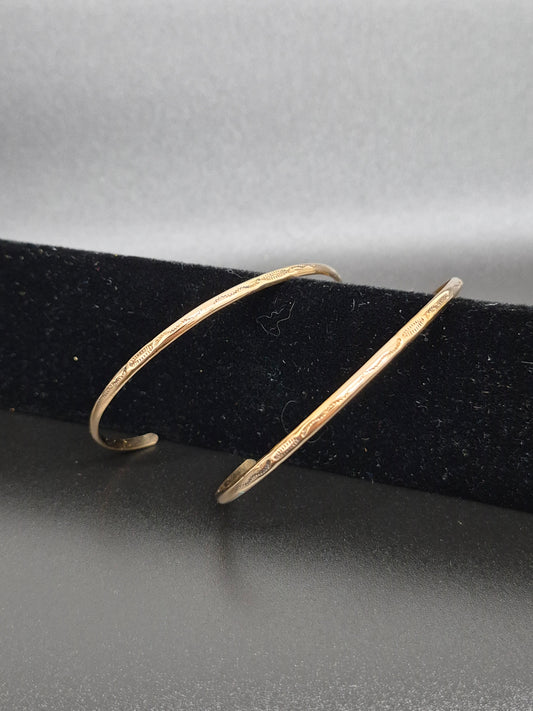 Petite Bronze Bangle Bracelet