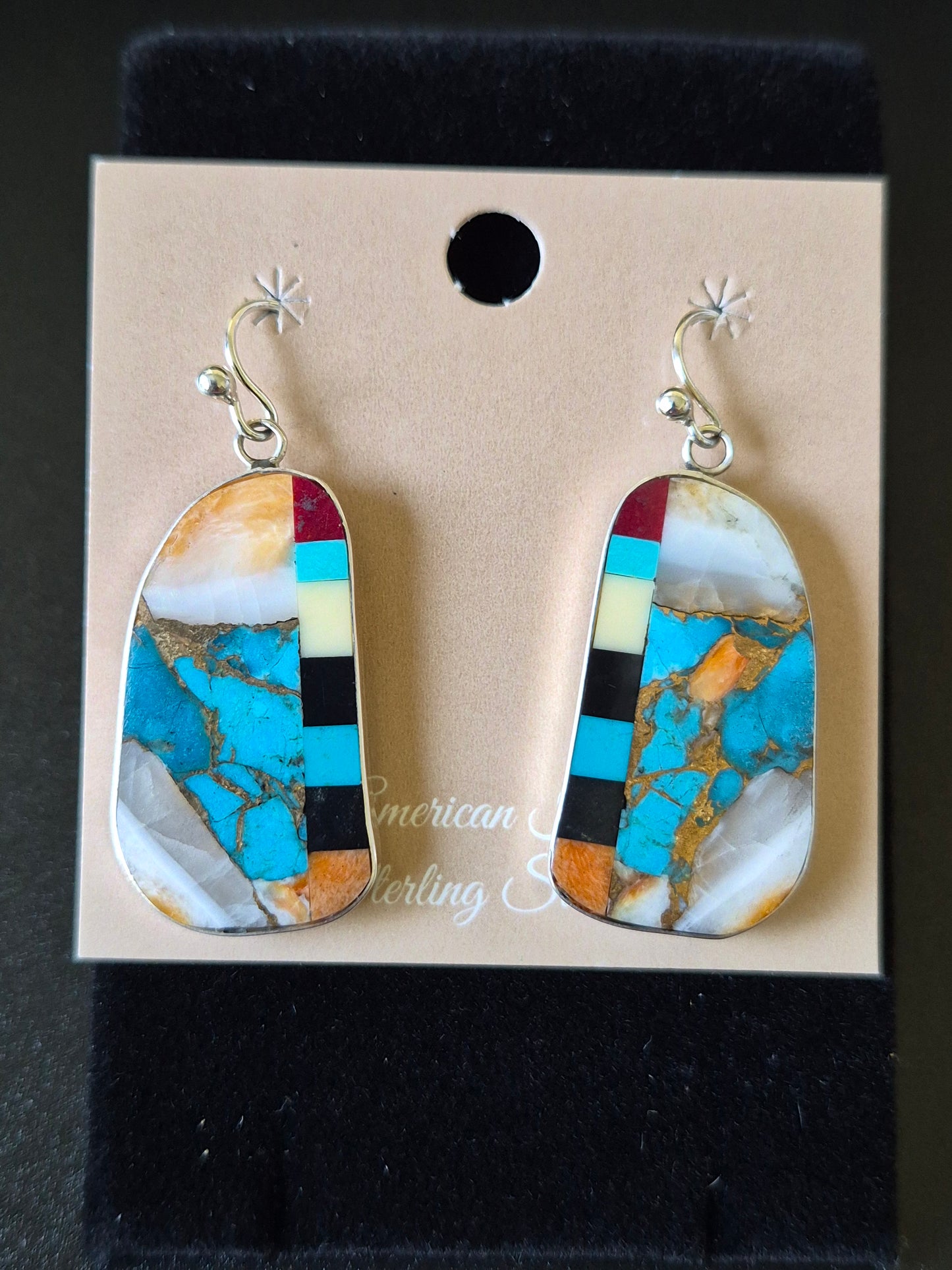 Inlay Slab Earrings